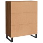 Credenza Rovere Marrone 69,5x34x90 cm in Legno Multistrato