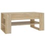 Tavolino da Salotto Rovere Sonoma 102x55x45cm Legno Multistrato