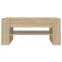 Tavolino da Salotto Rovere Sonoma 102x55x45cm Legno Multistrato