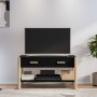 Mobile Porta TV Nero 82x38x45 cm in Legno Multistrato