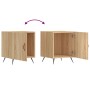 Comodino Rovere Sonoma 40x40x50 cm in Legno Multistrato
