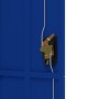 Armadio Classificatore Grigio Chiaro e Blu 90x40x180 cm Acciaio