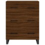 Credenza Rovere Marrone 69,5x34x90 cm in Legno Multistrato