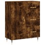 Credenza Rovere Fumo 69,5x34x90 cm in Legno Multistrato