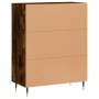 Credenza Rovere Fumo 69,5x34x90 cm in Legno Multistrato