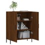 Credenza Rovere Marrone 69,5x34x90 cm in Legno Multistrato