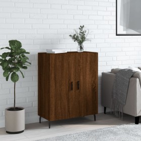 Credenza Rovere Marrone 69,5x34x90 cm in Legno Multistrato