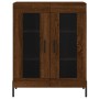 Credenza Rovere Marrone 69,5x34x90 cm in Legno Multistrato