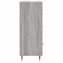 Credenza Grigio Sonoma 69,5x34x90 cm in Legno Multistrato