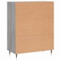 Credenza Grigio Sonoma 69,5x34x90 cm in Legno Multistrato