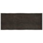Piano Tavolo Marrone Scuro 160x60x(2-6) cm Rovere Non Trattato