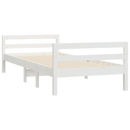 Giroletto Bianco 90x190 cm in Legno Massello di Pino