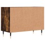 Mobile Porta TV Rovere Fumo 69,5x30x50 cm in Legno Multistrato