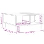 Tavolino da Salotto Grigio Sonoma 60x60x30 cm Legno Multistrato