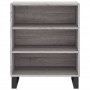 Credenza Grigio Sonoma 57x35x70 cm in Legno Multistrato