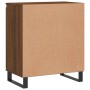 Credenza Rovere Marrone 60x35x70 cm in Legno Multistrato