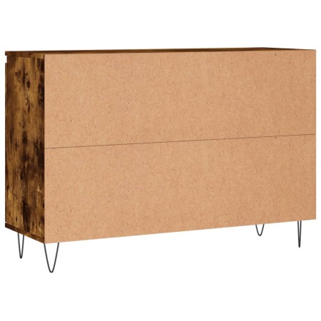 Credenza Rovere Fumo 104x35x70 cm in Legno Multistrato