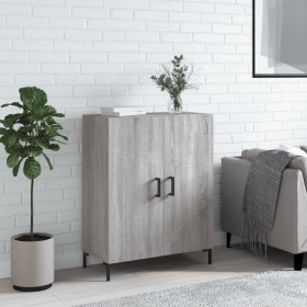 Credenza Grigio Sonoma 69,5x34x90 cm in Legno Multistrato