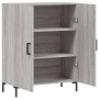 Credenza Grigio Sonoma 69,5x34x90 cm in Legno Multistrato