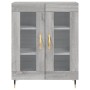 Credenza Grigio Sonoma 69,5x34x90 cm in Legno Multistrato