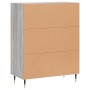 Credenza Grigio Sonoma 69,5x34x90 cm in Legno Multistrato