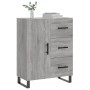 Credenza Grigio Sonoma 69,5x34x90 cm in Legno Multistrato