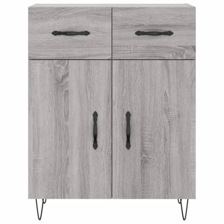 Credenza Grigio Sonoma 69,5x34x90 cm in Legno Multistrato