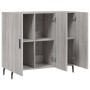 Credenza Grigio Sonoma 90x34x80 cm in Legno Multistrato