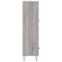 Credenza Grigio Sonoma 69,5x31x115 cm in Legno Multistrato