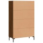 Credenza Rovere Marrone 69,5x31x115 cm in Legno Multistrato