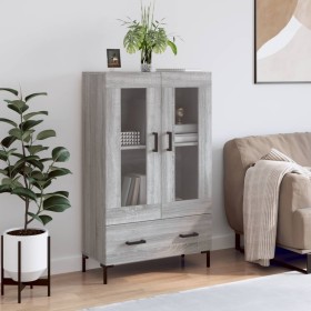 Credenza Grigio Sonoma 69,5x31x115 cm in Legno Multistrato