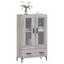 Credenza Grigio Sonoma 69,5x31x115 cm in Legno Multistrato