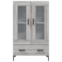 Credenza Grigio Sonoma 69,5x31x115 cm in Legno Multistrato