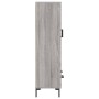 Credenza Grigio Sonoma 69,5x31x115 cm in Legno Multistrato