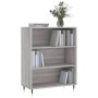 Libreria Grigio Sonoma 69,5x32,5x90 cm in Legno Multistrato