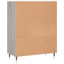 Libreria Grigio Sonoma 69,5x32,5x90 cm in Legno Multistrato