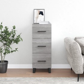 Credenza Grigio Sonoma 34,5x34x90 cm in Legno Multistrato