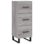 Credenza Grigio Sonoma 34,5x34x90 cm in Legno Multistrato