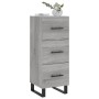 Credenza Grigio Sonoma 34,5x34x90 cm in Legno Multistrato