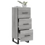 Credenza Grigio Sonoma 34,5x34x90 cm in Legno Multistrato