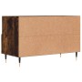 Mobile Porta TV Rovere Fumo 80x36x50 cm in Legno Multistrato