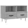 Mobile Porta TV Grigio Sonoma 80x36x50 cm in Legno Multistrato