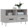 Mobile Porta TV Grigio Sonoma 80x36x50 cm in Legno Multistrato