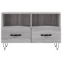 Mobile Porta TV Grigio Sonoma 80x36x50 cm in Legno Multistrato