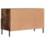 Mobile Porta TV Rovere Fumo 80x36x50 cm in Legno Multistrato