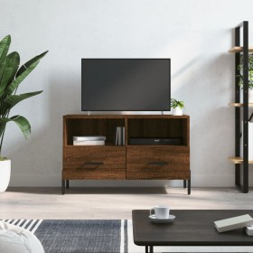 Mobile Porta TV Rovere Marrone 80x36x50 cm in Legno Multistrato