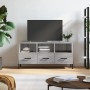 Mobile TV Grigio Sonoma 102x36x50 cm in Legno Multistrato