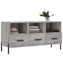 Mobile TV Grigio Sonoma 102x36x50 cm in Legno Multistrato