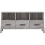 Mobile TV Grigio Sonoma 102x36x50 cm in Legno Multistrato