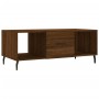 Tavolino Salotto Rovere Marrone 102x50x40 cm Legno Multistrato